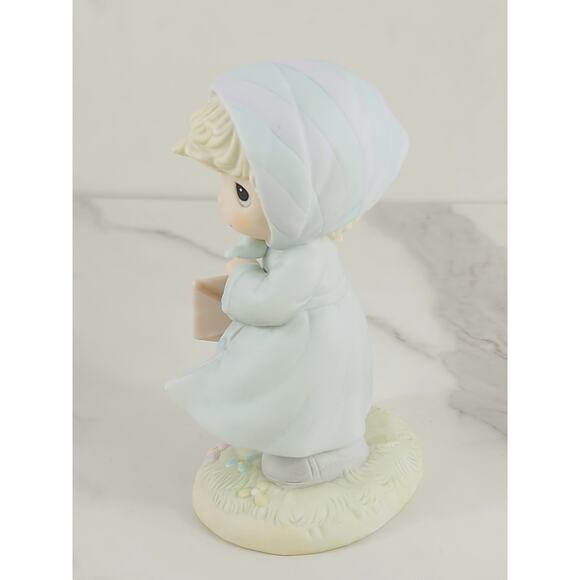 Enesco Precious Moments March Girl w/ Kite 5 1/2" Porcelain Figurine 1989 Taiwan - Picture 11 of 16